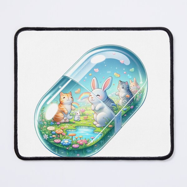 Item preview, Vitamin Sticker With Bunny And Cats Inside designed and sold by mymagicstoreus.