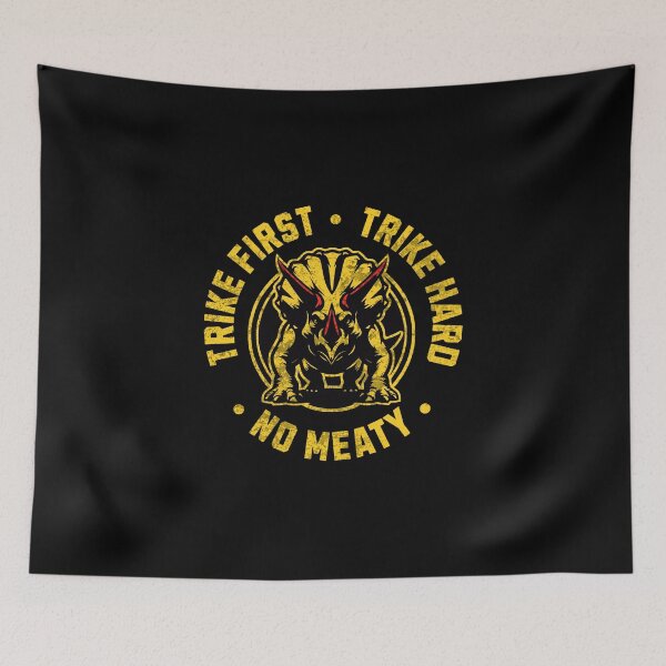 Item preview, Trike First Trike Hard No Meaty Karate Gi Logo - Funny Dinosaur  designed and sold by goldentusk.