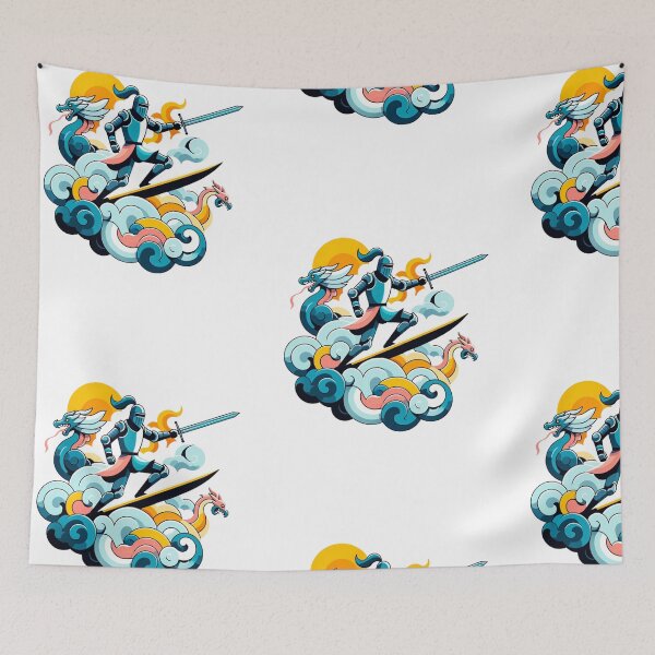 Item preview, Dragon Rider - Medieval Surfing the Sky designed and sold by SADStyleDesigns.
