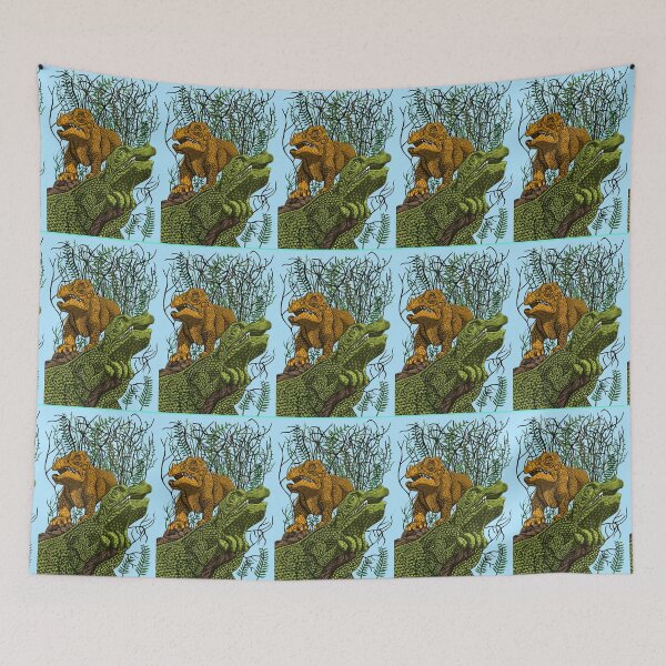 Item preview, Green Orange Dinosaurs designed and sold by AnnieHines.