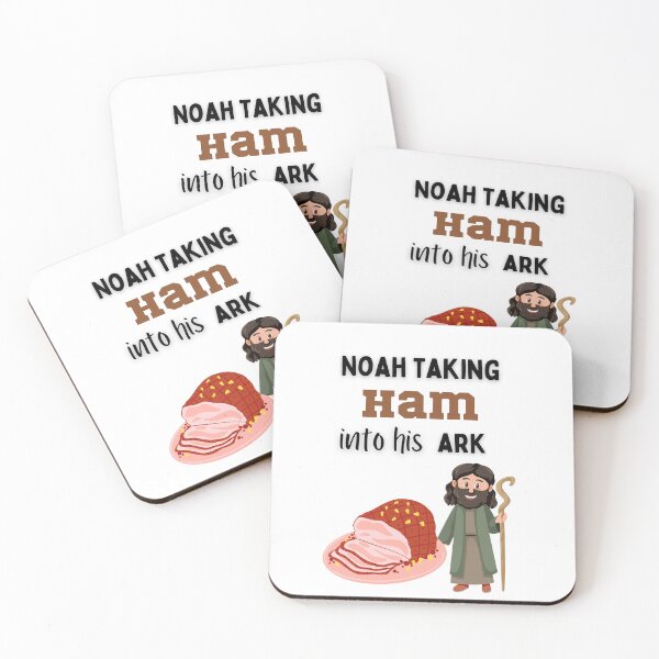 Item preview, Christian Funny Joke Noah Taking Ham Onto the Ark designed and sold by FreedByJesus.