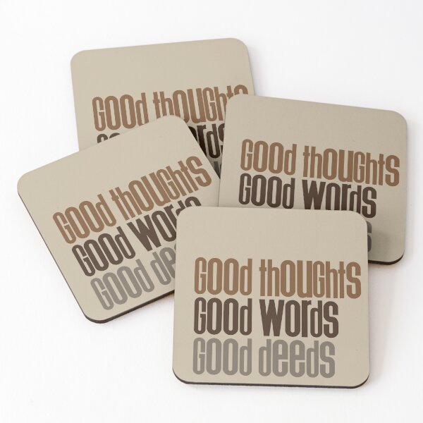 Item preview, Good Thoughts, Good Words, Good Deeds designed and sold by asprayson.