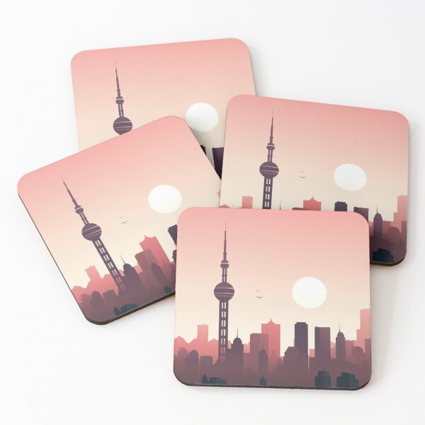 Item preview, Tokyo minimalist skyline designed and sold by CreatifStudios.