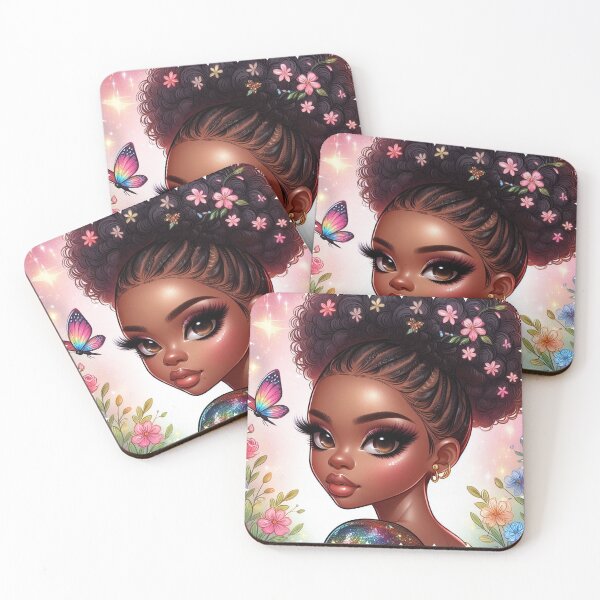 Item preview, Melanin Enchantment: Afro Girl Power designed and sold by digimart.