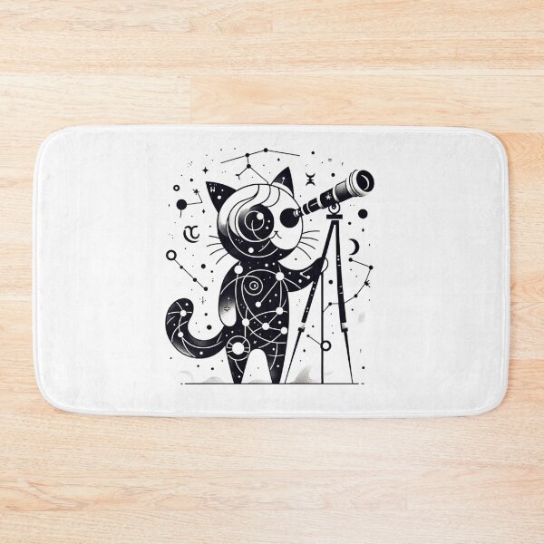 Item preview, Astrological Feline - The Cosmic Cat Astronomer designed and sold by SADStyleDesigns.