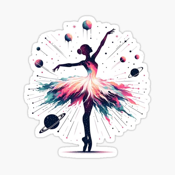 Item preview, Galactic Ballet - Dance of the Cosmos designed and sold by SADStyleDesigns.