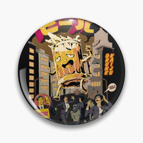 Item preview, Drunk Beer Attack - Black  designed and sold by Ilustrata®.