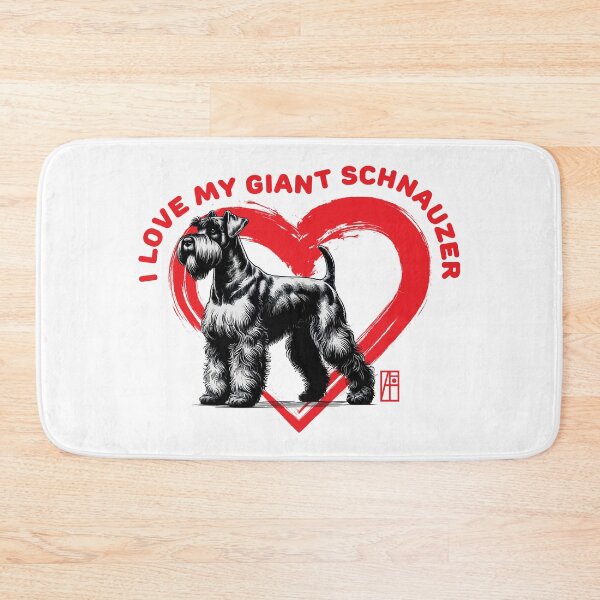 Item preview, I Love My Giant Schnauzer - I Love my dog - Family dog designed and sold by ArtProjectShop.