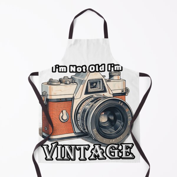 Item preview, I'm not old im vintage retro photo Camera 35mm with lens illustration designed and sold by TankandDPS.