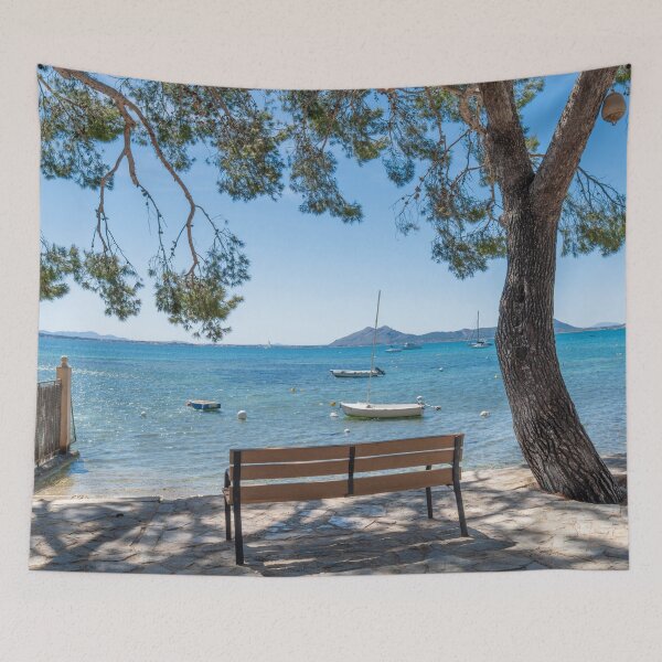 Item preview, Last Bench Puerto Pollensa Pine Walk designed and sold by GG WALL ART.
