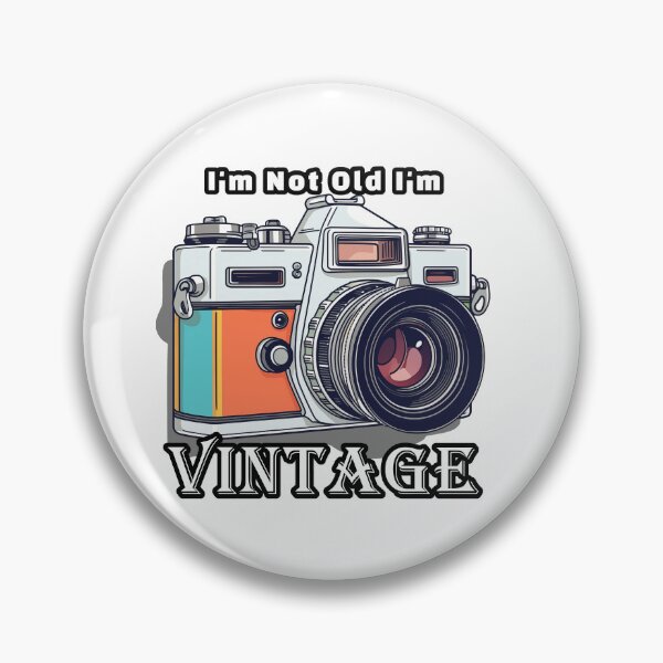 Item preview,  I'm not old im vintage retro photo Camera 35mm with lens illustration 2 designed and sold by TankandDPS.
