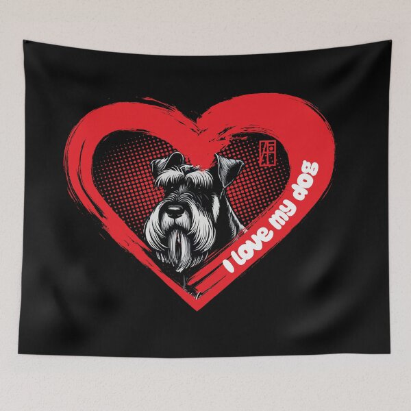 Item preview, I Love My Giant Schnauzer - Family dog - I Love my dog designed and sold by ArtProjectShop.