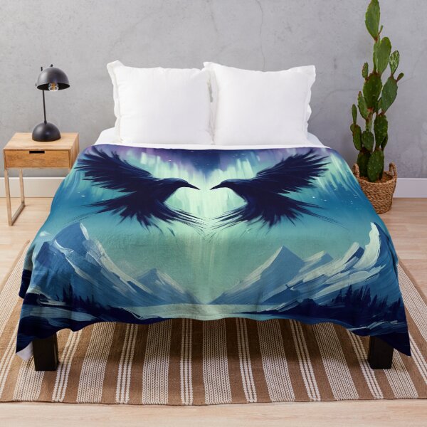 Item preview, Northern Lights Heart Ravens designed and sold by AEGIR-.