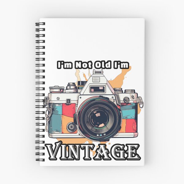 Item preview, I'm not old im vintage retro photo Camera 35mm with lens illustration 3 designed and sold by TankandDPS.