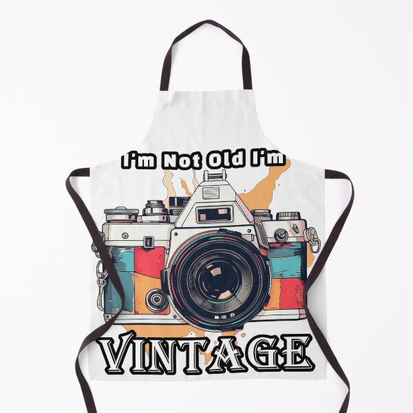 Item preview, I'm not old im vintage retro photo Camera 35mm with lens illustration 3 designed and sold by TankandDPS.