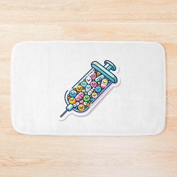 Item preview, Happy Character Syringe Sticker Fun designed and sold by mymagicstoreus.