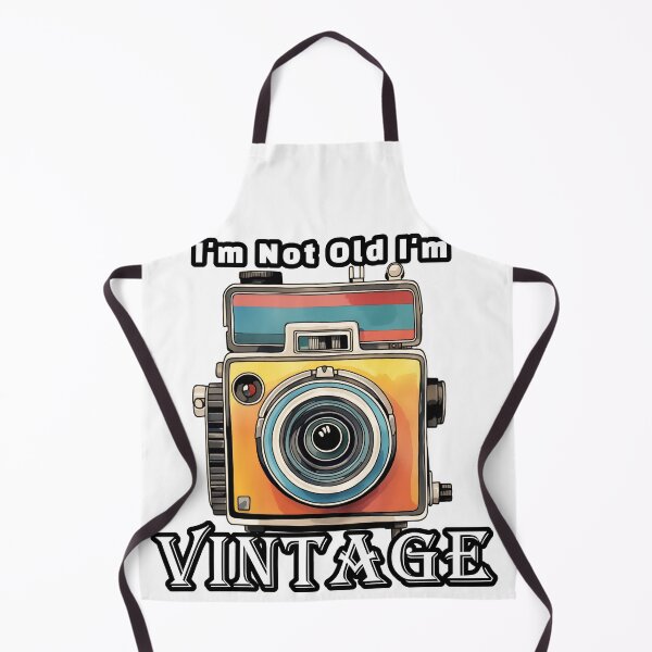 Item preview, I'm not old im vintage retro photo Camera 35mm with lens illustration 4 designed and sold by TankandDPS.