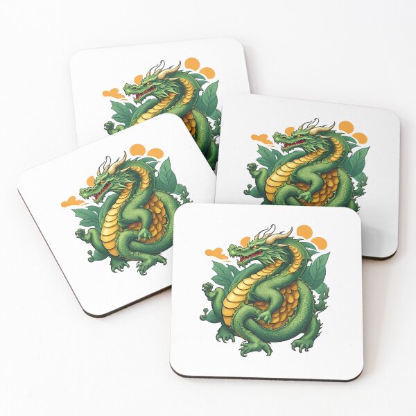 Item preview, Green Dragon Illustration - Mythical Fantasy designed and sold by simaso.
