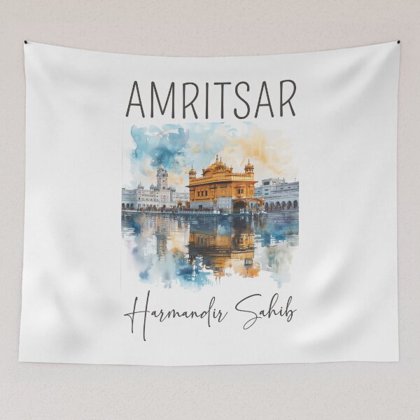 Item preview, Watercolor Design of The Golden Temple in Amritsar - India designed and sold by Sketch-Shack.