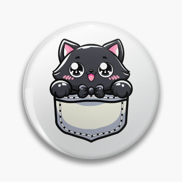 Item preview, cute cartoon Chubby Cat Hiding in My Pocket designed and sold by Design_for_merch.