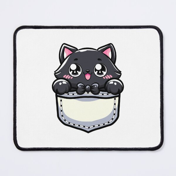 Item preview, cute cartoon Chubby Cat Hiding in My Pocket designed and sold by Design_for_merch.