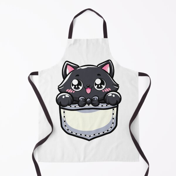 Item preview, cute cartoon Chubby Cat Hiding in My Pocket designed and sold by Design_for_merch.