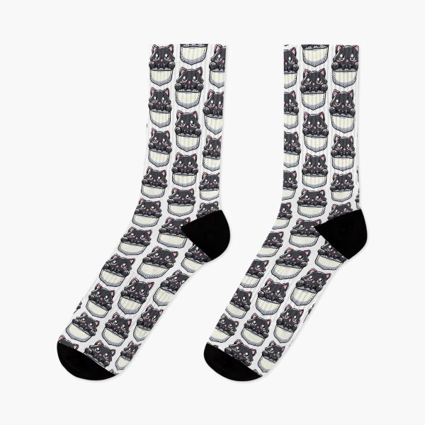 Item preview, cute cartoon Chubby Cat Hiding in My Pocket designed and sold by Design_for_merch.