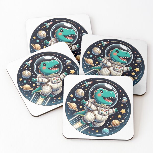 Item preview, Dinosaur Astronaut | Cute Dinosaur | Universe | Cosmic | Playful designed and sold by ShopCoolStop.
