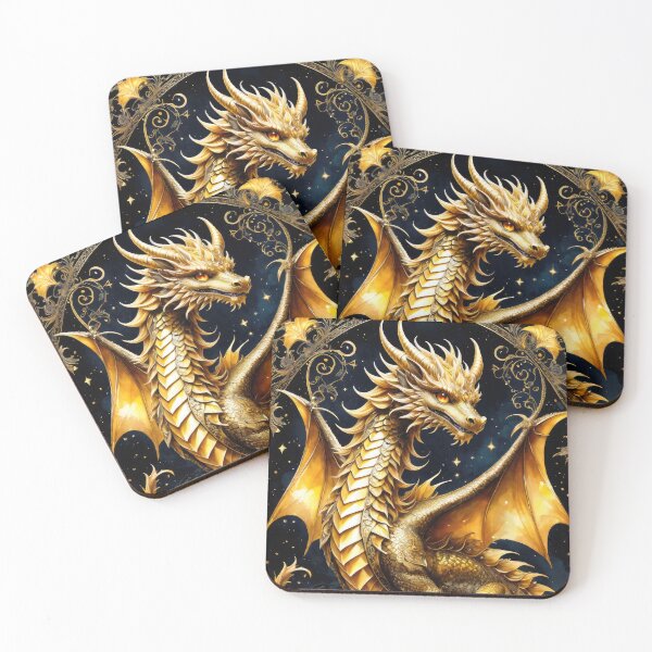 Item preview, Golden Dragon Dream designed and sold by cyberartstudiox.