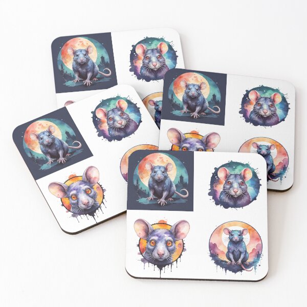 Item preview,  zombie rat Pack of Stickers designed and sold by Almasrigroup.