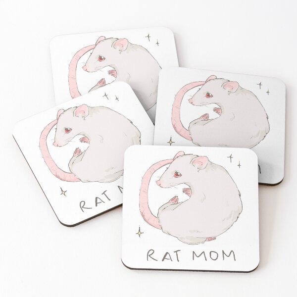 Item preview, Rat mom (albino rat) designed and sold by sajtsajt.