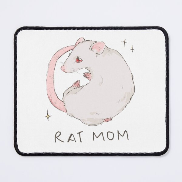 Item preview, Rat mom (albino rat) designed and sold by sajtsajt.