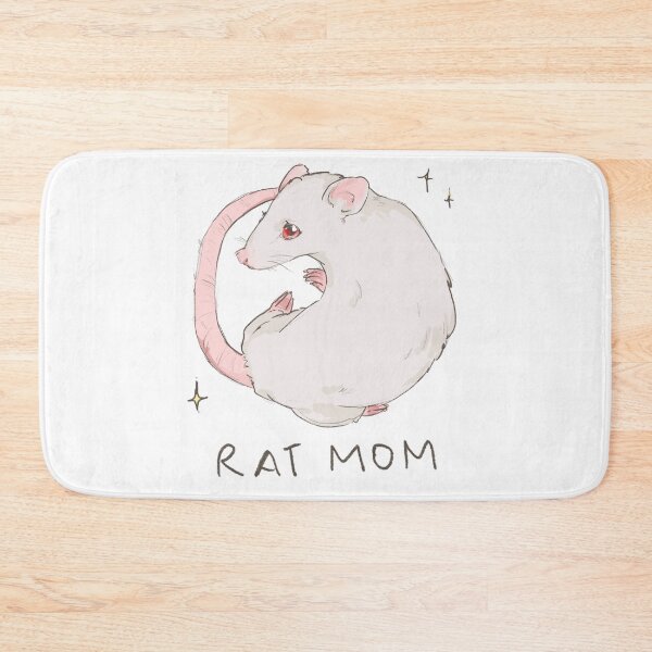 Item preview, Rat mom (albino rat) designed and sold by sajtsajt.