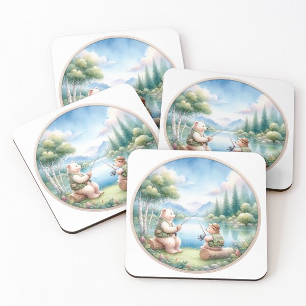 Item preview, Bears Fishing | Cute Bears | Fishing Trip | Serene | Playful designed and sold by ShopCoolStop.