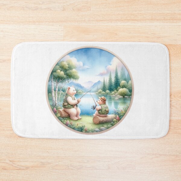 Item preview, Bears Fishing | Cute Bears | Fishing Trip | Serene | Playful designed and sold by ShopCoolStop.