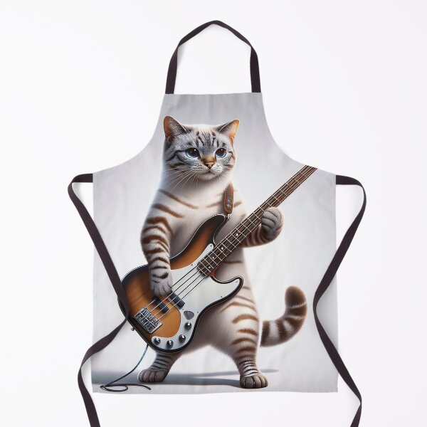 Item preview, the cats Simba playing the bass designed and sold by Simbarte.