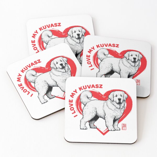 Item preview, I Love My Kuvasz - I Love my dog - Protective dog designed and sold by ArtProjectShop.