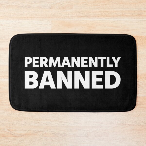Item preview, Permanently banned black T-shirt designed and sold by saikonomichi.