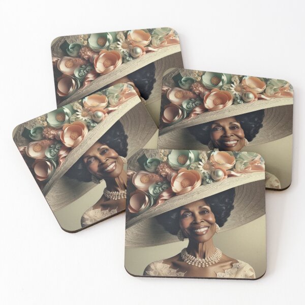 Item preview,  Timeless Elegance in Floral Hat Lady In Church Hat designed and sold by mymagicstoreus.