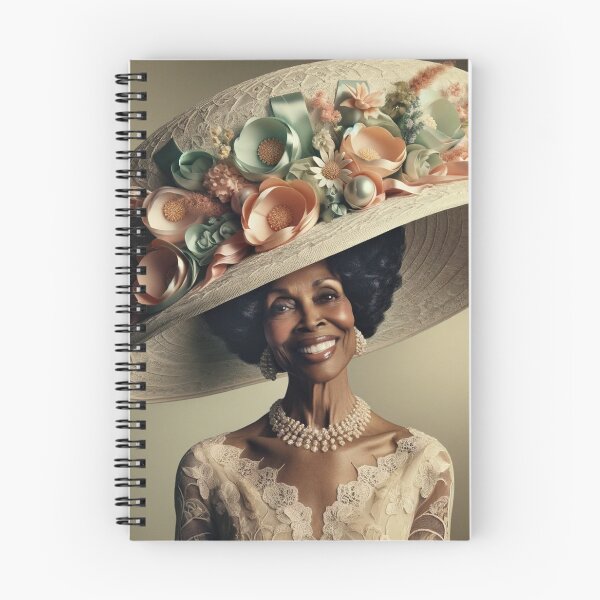 Item preview, Timeless Elegance in Floral Hat Lady In Church Hat designed and sold by mymagicstoreus.