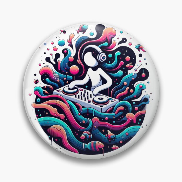 Item preview, Intergalactic DJ - Beats in the Cosmic Ocean designed and sold by SADStyleDesigns.