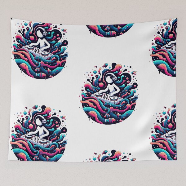 Item preview, Intergalactic DJ - Beats in the Cosmic Ocean designed and sold by SADStyleDesigns.