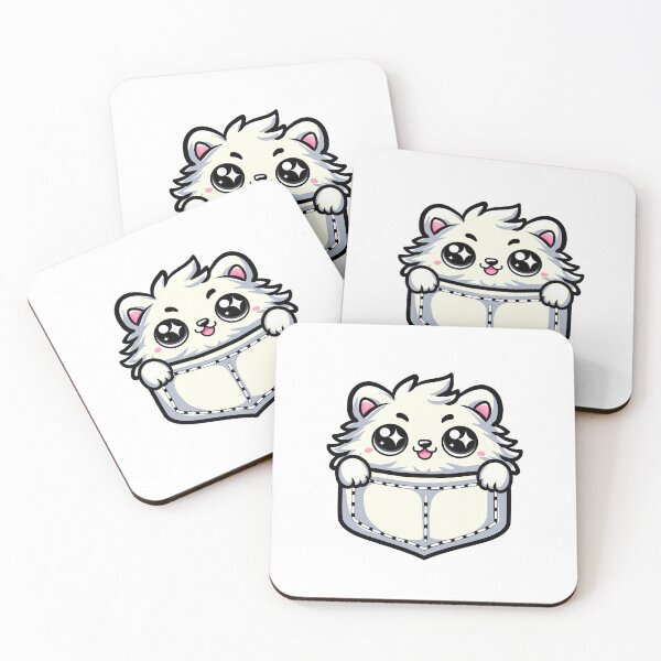 Item preview, cute cartoon Chubby Cat Hiding in Pocket designed and sold by Design_for_merch.