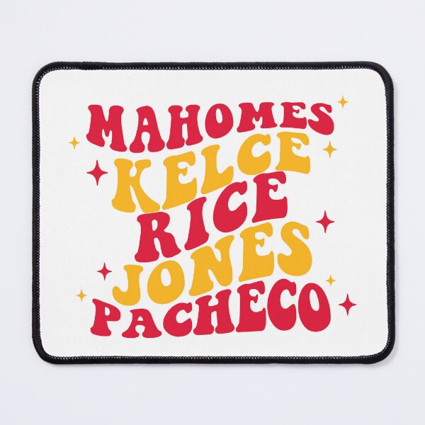 Item preview, Mahomes, Kelce, Rice, Jones, Pacheco designed and sold by billsmania.
