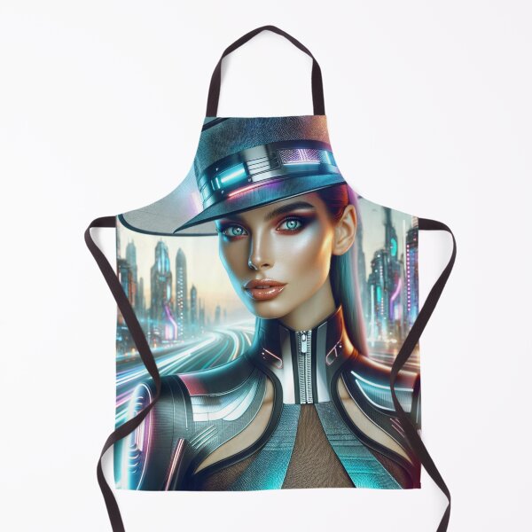Item preview, Timeless Elegance in Futuristic Exploration/ Lady In Church Hat designed and sold by mymagicstoreus.