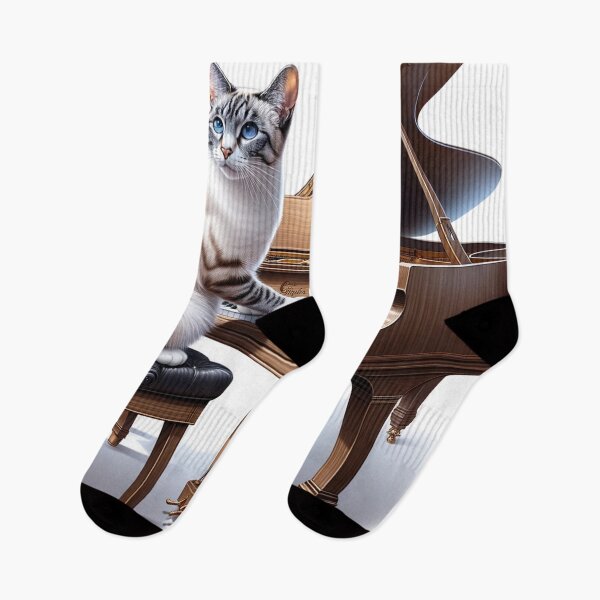 Item preview, Simba the cat playing the piano designed and sold by Simbarte.