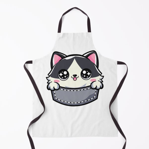 Item preview, cute cartoon Fat Cat Hiding in Pocket designed and sold by Design_for_merch.