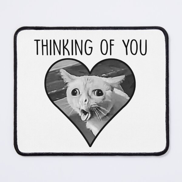 Item preview, valentines day gift thinking of you cat puke meme designed and sold by resindrop.