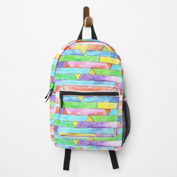 Item preview, Geometric pattern lines triangles abstract painting art | colorful abstract colored pencils drawing designed and sold by lausn.