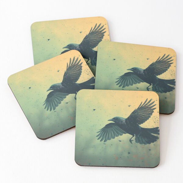Item preview, Cool Crow in Cloudy Sky designed and sold by EcoMinimalArt.